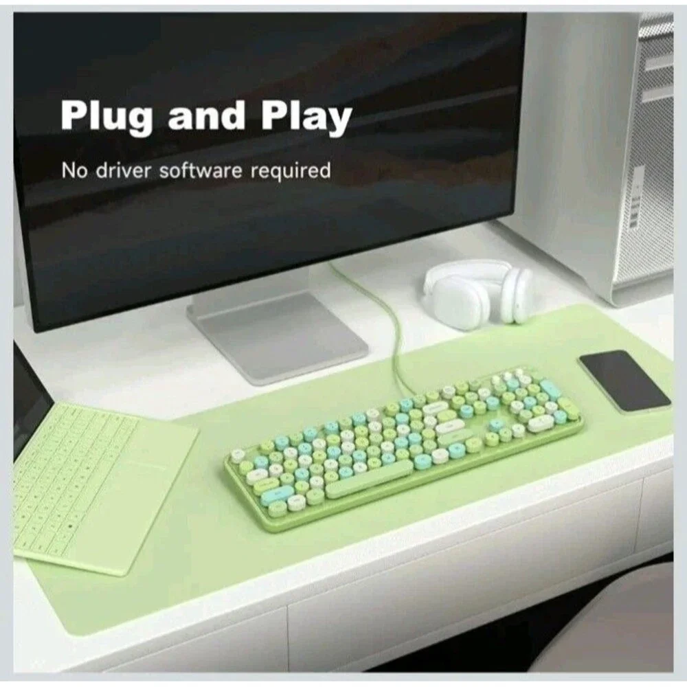 Retro Wired keyboard SK-623- Tested working